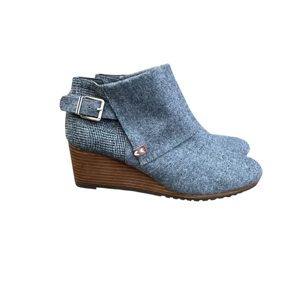 Dr. Scholl's Women's Create wedge heel Ankle Boot SZ 9.5 Gray